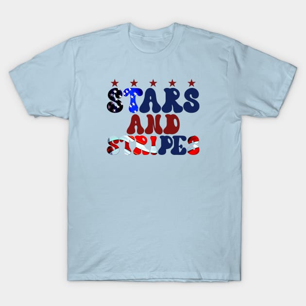 Stars and Stripes T-Shirt by KZK101